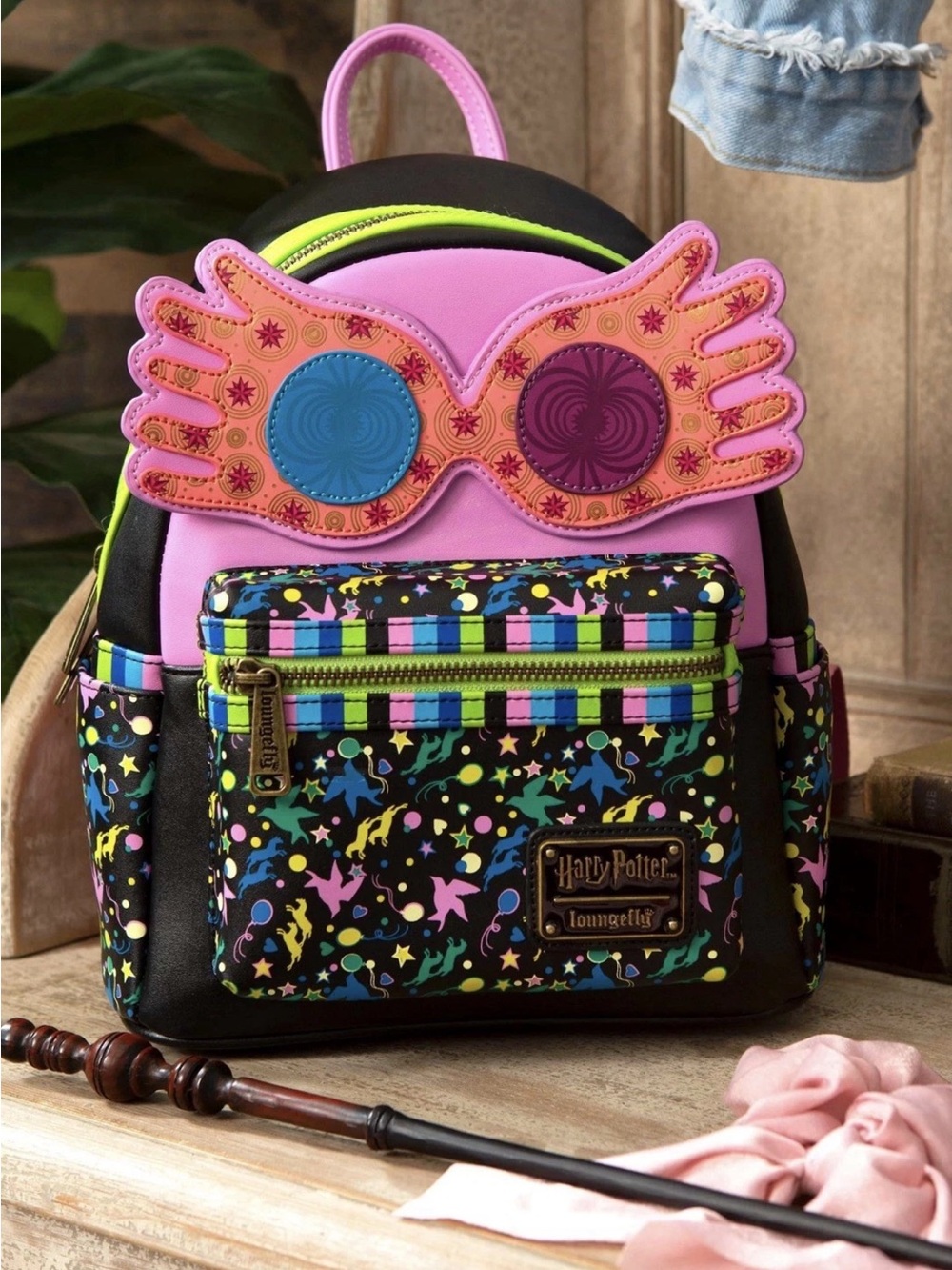 NEW w Tags Loungefly Harry Potter LUNA LOVEGOOD Nargles Spectrespecs Backpack